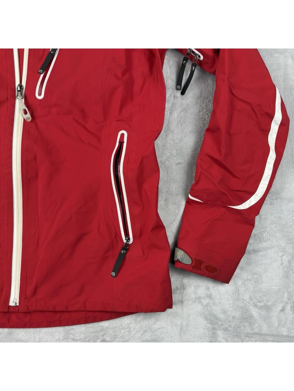 Mountain Hardwear Gore Tex Jacket Red Waterproof Hard Shell Womens M Gorpcore - Picture 11 of 11